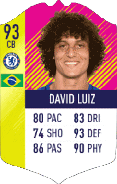 Multi Media Video Games F I F A - Card Players Brazil David Luiz Moreira Marinho 