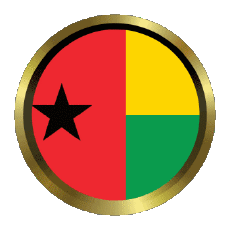 Bandiere Africa Guinea Bissau Rotondo - Anelli 