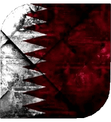 Bandiere Asia Qatar Quadrato 