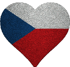 Fahnen Europa Tschechische Republik Herz 