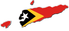 Flags Asia East Timor Map 