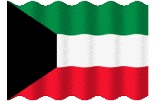 Flags Asia Kuwait Waving 