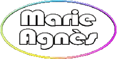 Nombre FEMENINO - Francia M Compuesto Marie Agnès 