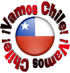 Mensajes Español Vamos Chile Bandera 