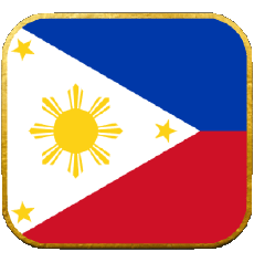 Drapeaux Asie Philippines Carré 