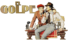 Multimedia Películas Internacional El Golpe Logotipo Español 