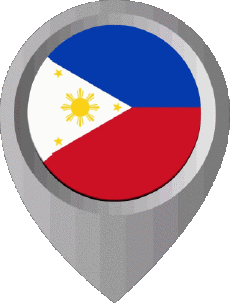 Drapeaux Asie Philippines Epingle de Localisation 