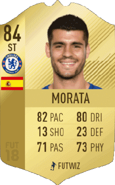 Multimedia Vídeo Juegos F I F A - Jugadores  cartas España Alvaro Morata 