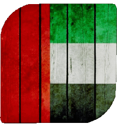 Drapeaux Asie Emirats Arabes Unis Carré 