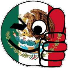 Banderas América México Smiley - OK 