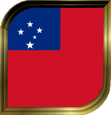 Drapeaux Océanie Samoa Carré 