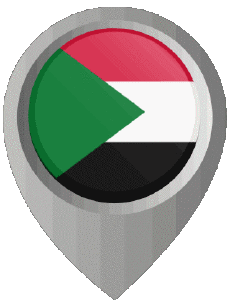 Bandiere Africa Sudan Perno di posizione 