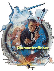 Multimedia Películas Internacional James Bond 007 Los Diamentes son Eternos Logotipo Alemán 
