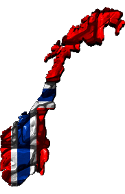Bandiere Europa Norvegia Carta Geografica 