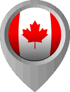 Bandiere America Canada Perno di posizione 