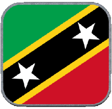 Flags America Saint Kitts and Nevis Square 2 