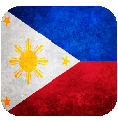Drapeaux Asie Philippines Carré 