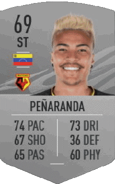 Multimedia Vídeo Juegos F I F A - Jugadores  cartas Venezuela Adalberto Peñaranda 