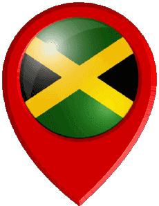 Drapeaux Amériques Jamaïque Epingle de Localisation 