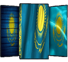 Flags Asia Kazakhstan Various 