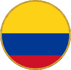 Drapeaux Amériques Colombie Rond 