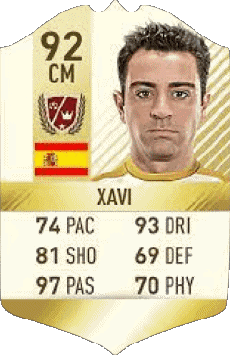 Multimedia Videospiele F I F A - Karten Spieler Spanien Xavi - Xavier Hernández 