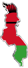 Flags Africa Malawi Map 