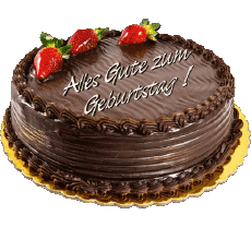 Mensajes Alemán Alles Gute zum Geburtstag Kuchen 004 