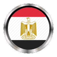 Bandiere Africa Egitto Rotondo - Anelli 