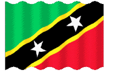 Bandiere America Saint Kitts e Nevis Sventola 