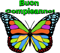 Messages Italian Buon Compleanno Farfalle 002 