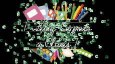 Messages Spanish Feliz Regreso a Clases Animated Background 003 