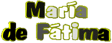 Nombre FEMENINO - España M Compuesto María de Fátima 