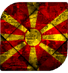 Flags Europe Macedonia Square 