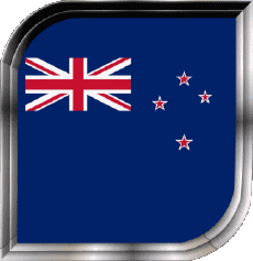 Drapeaux Océanie Nouvelle-Zélande Carré 