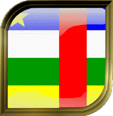 Bandiere Africa Centrafrique Quadrato 