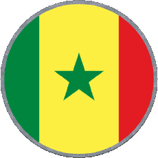 Bandiere Africa Senegal Tondo 