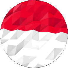 Drapeaux Europe Monaco Rond 