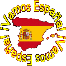 Messages Spanish Vamos España Bandera 