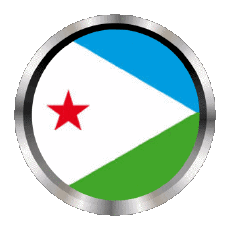 Drapeaux Afrique Djibouti Rond - Anneaux 