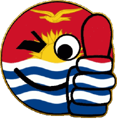 Drapeaux Océanie Kiribati Smiley - OK 