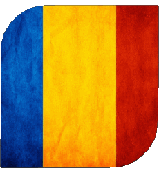 Drapeaux Europe Roumanie Carré 