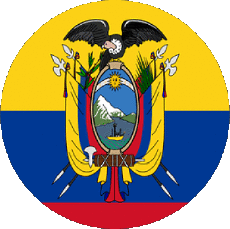 Drapeaux Amériques Colombie Rond 