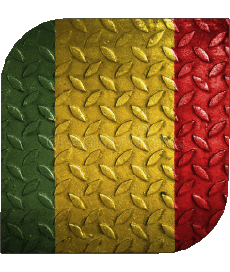 Drapeaux Afrique Mali Carré 
