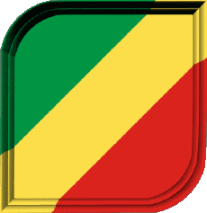 Bandiere Africa Congo Quadrato 