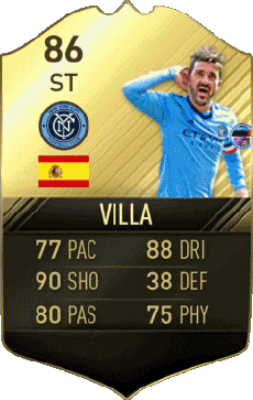 Multimedia Vídeo Juegos F I F A - Jugadores  cartas España David Villa 