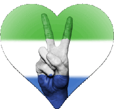 Flags Africa Sierra Leone Heart 
