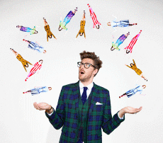 Umorismo -  Fun GIF Artista Elle Muliarchyk 