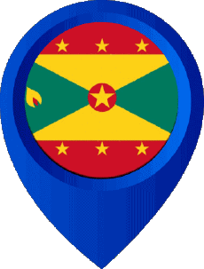 Bandiere America Isole Grenada Perno di posizione 
