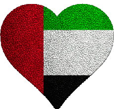 Flags Asia United Arab Emirates Heart 